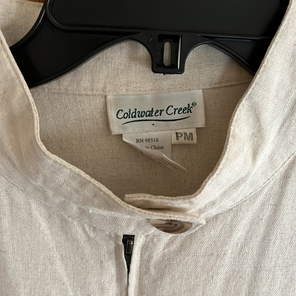 Flax colored lightweight linen jacket - Picture 2 of 7